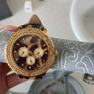 Express Womens Leopard watch